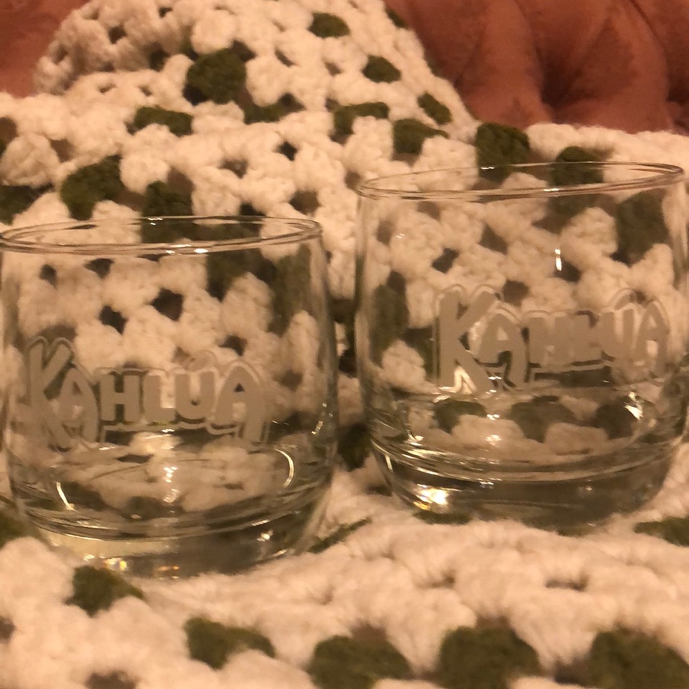 Pair of Kahlua Old Fashioned Glasses